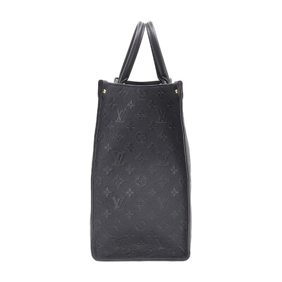 Louis Vuitton Monogram Implant Onthego GM 2 Way Tote Shoulder Bag Noir - Picture 3 of 9